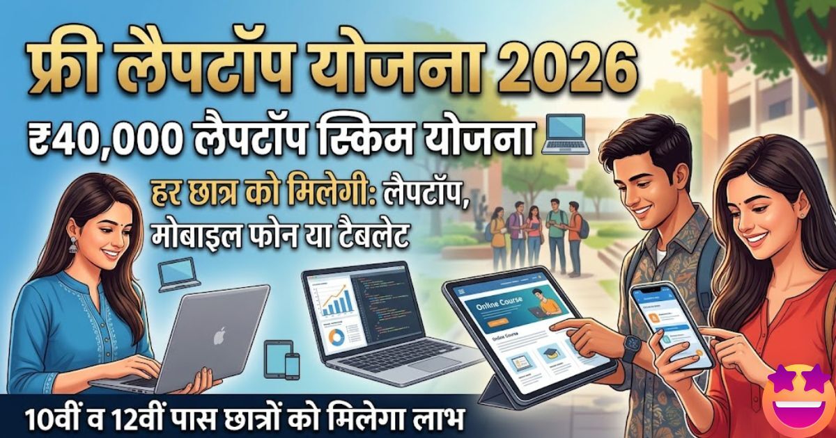 Free Laptop Yojana 2026 Online Registration
