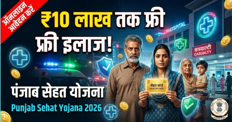 10 Lakh Bima Yojana Punjab Online Apply 2026 | अब 10-10 लाख रूपये सभी को सेहत योजना से, ये काम करो तभी मिलेगी फायदे?