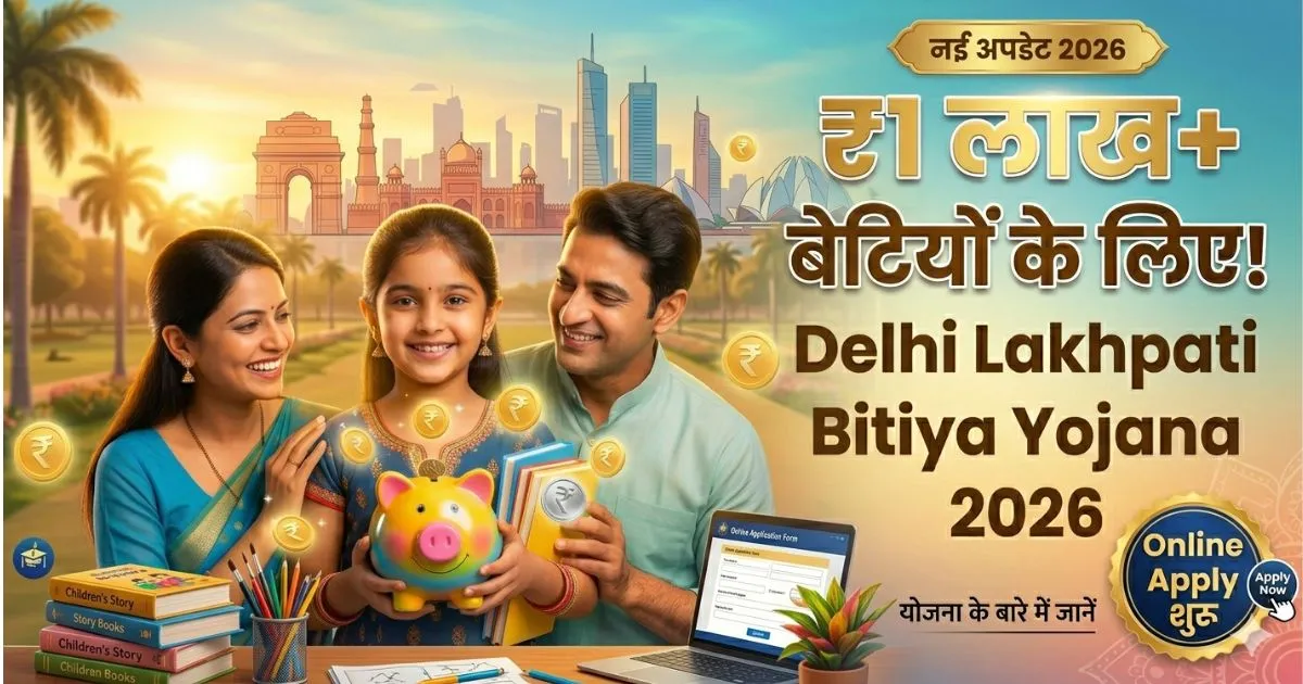 Delhi Lakhpati Bitiya Yojana 2026 Online Apply | ₹1 लाख से ज्यादा घर के बेटियां के लिए मिलेंगे, आवेदन शुरू कैसा करना होगा, मोबाइल से देखें सबकुछ?